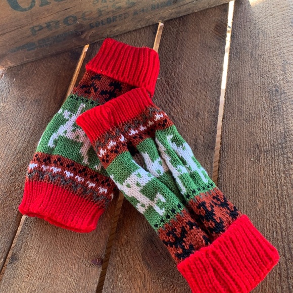✨REINDEER HAND ARM WARMER FINGERLESS GLOVES✨ - Picture 3 of 7